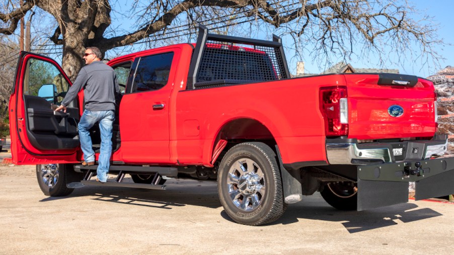 Why Do Some Pickup Trucks Have Huge Flaps Hanging Behind Their Wheels?