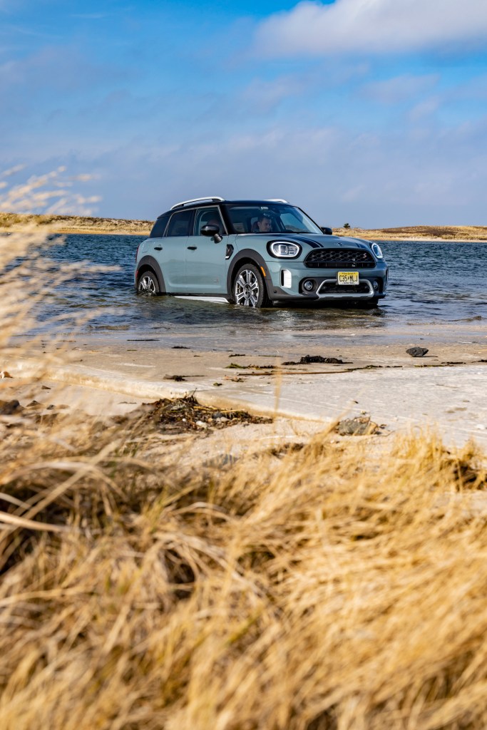 2022 Mini Countryman parked in the surf