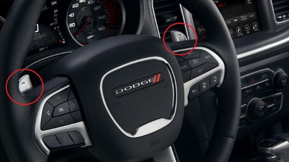Paddle Shifters in a Dodge Charger