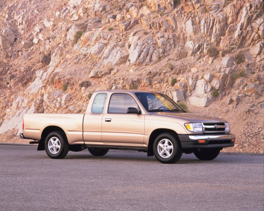 Reliable pickup trucks for every budget like this Tacoma in gold