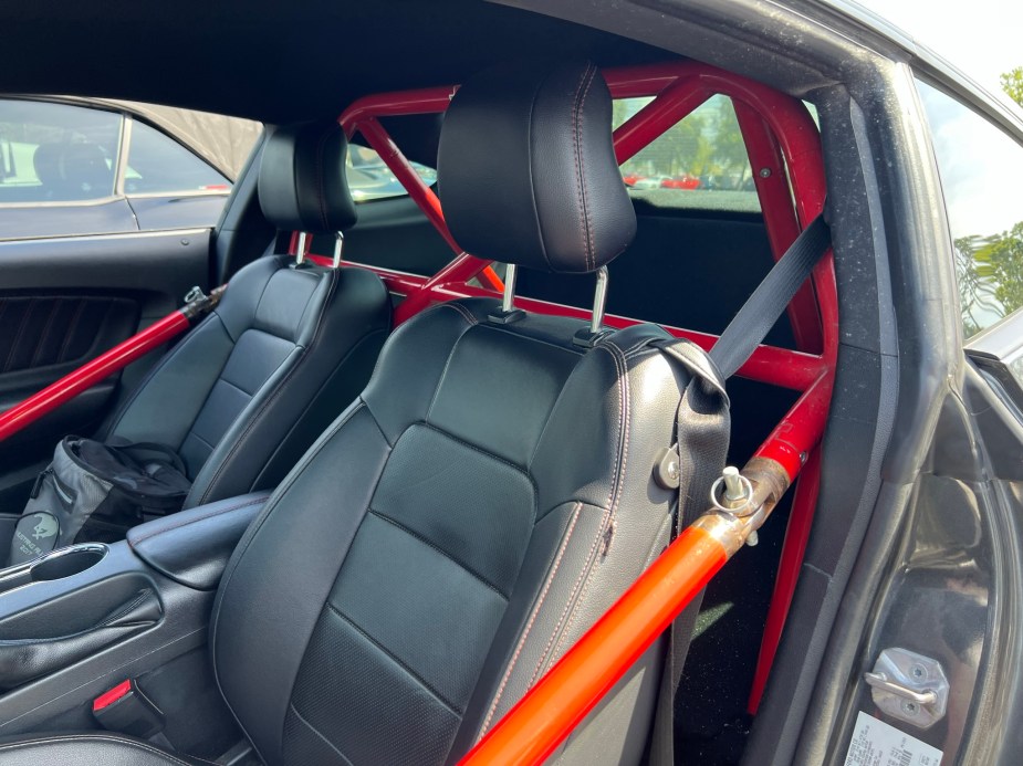 The Roll Cage of a Racing Mustang