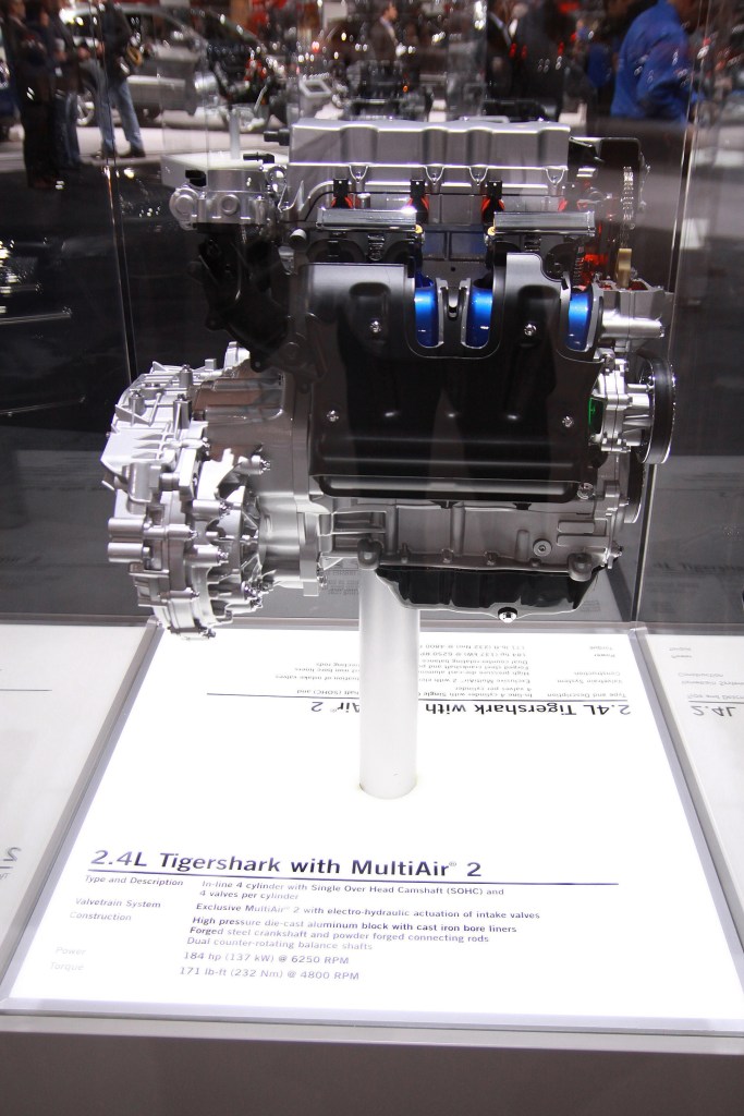 Dodge's Tigershark engine is present in the Dodge Dart and Chrysler 200.