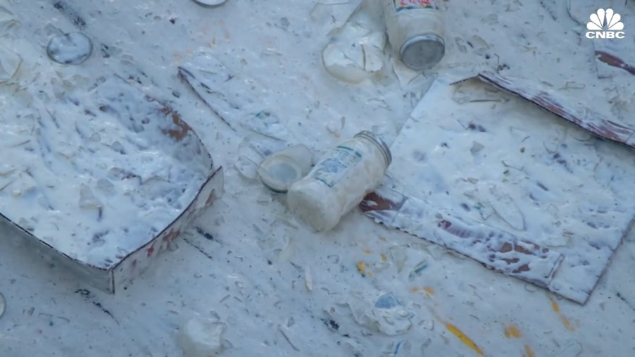 Truck Carrying Jars of Alfredo