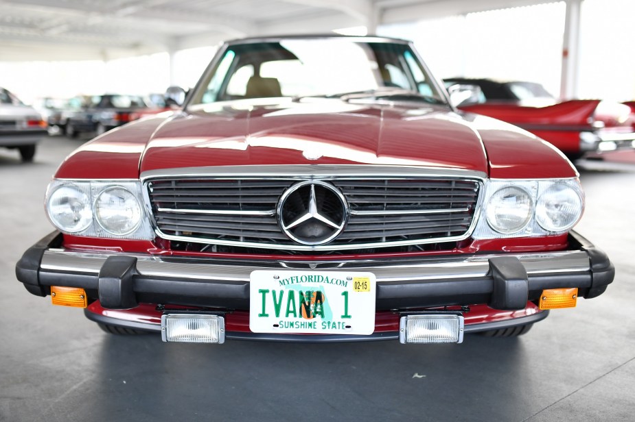 The 560SL has a dignified front end.