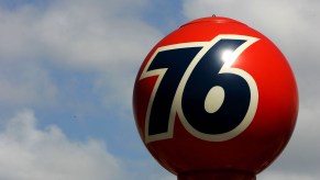 A Union 76 ball sign that started this car accessory trend.