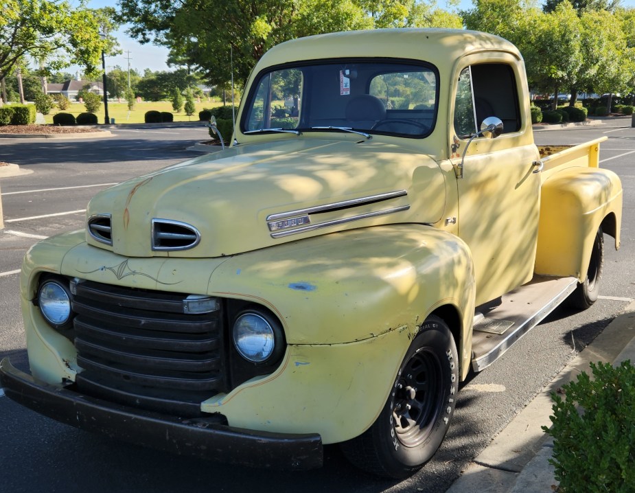 Yellow Vintage Ford Truck