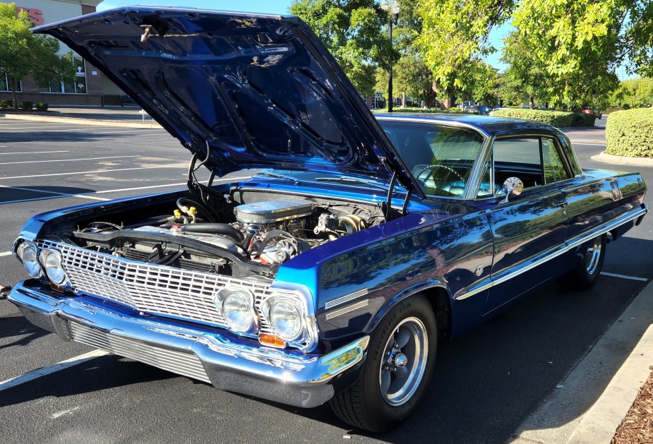 This blue Vintage Restored Impala is a thing of beauty