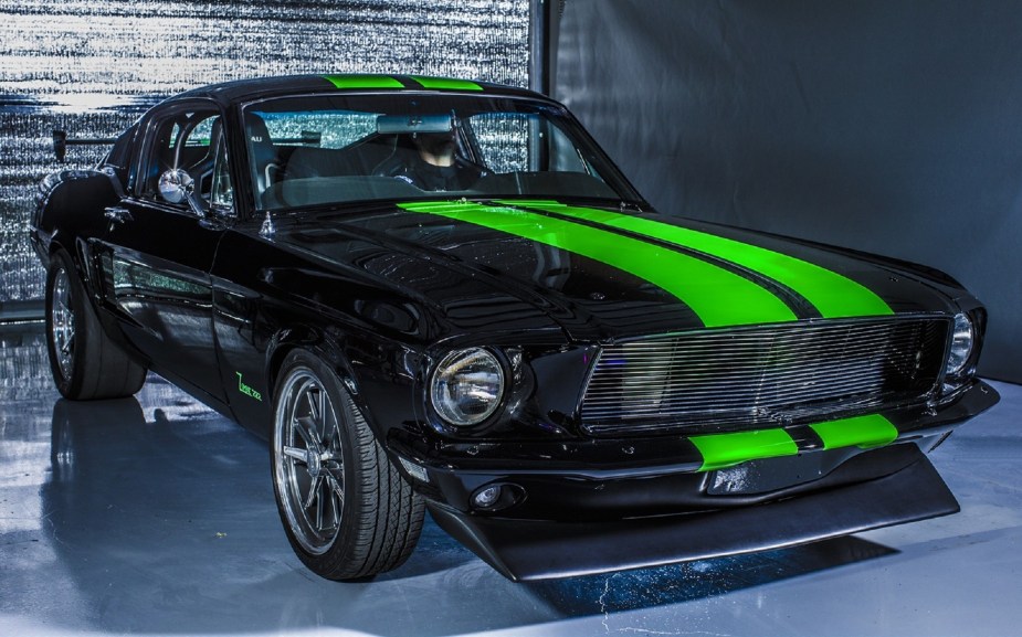 The Zombie 222 is a custom electric 1968 Ford Mustang.