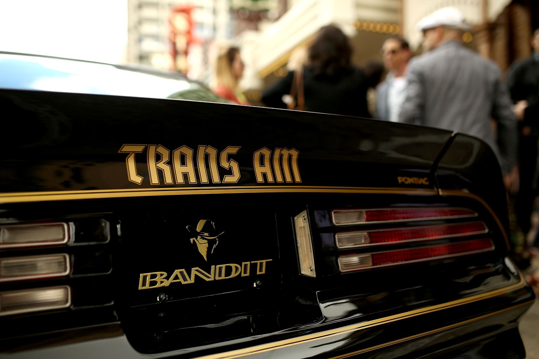 The 1977 Pontiac Trans-Am from 'Smokey and The Bandit' on display in Austin, Texas
