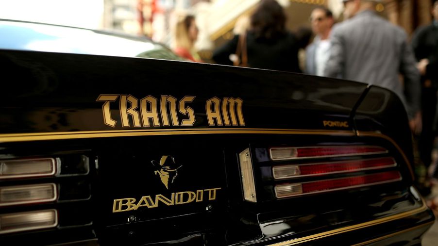 The 1977 Pontiac Trans-Am from 'Smokey and The Bandit' on display in Austin, Texas