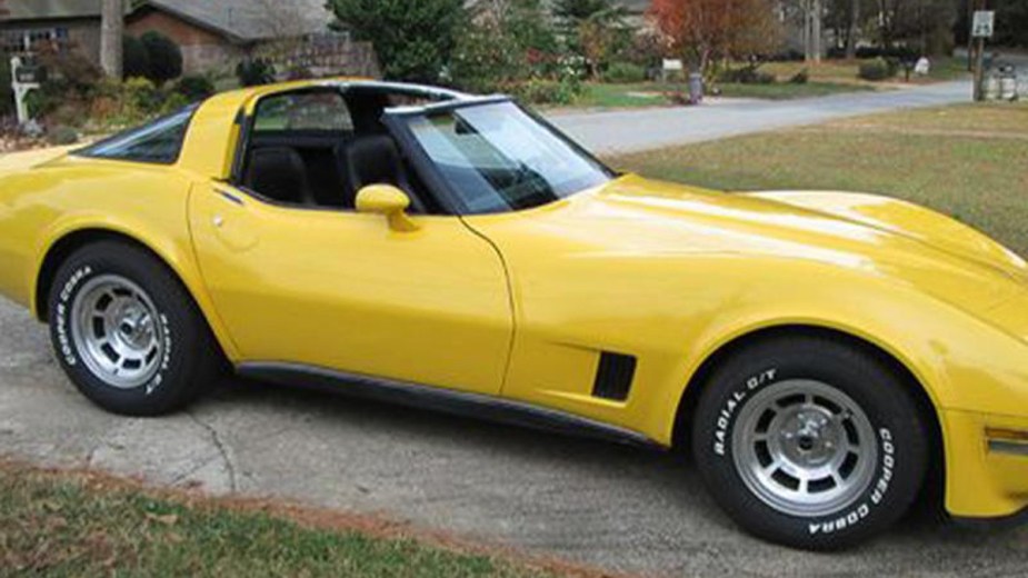 Yellow 1980 Chevy Corvette 305