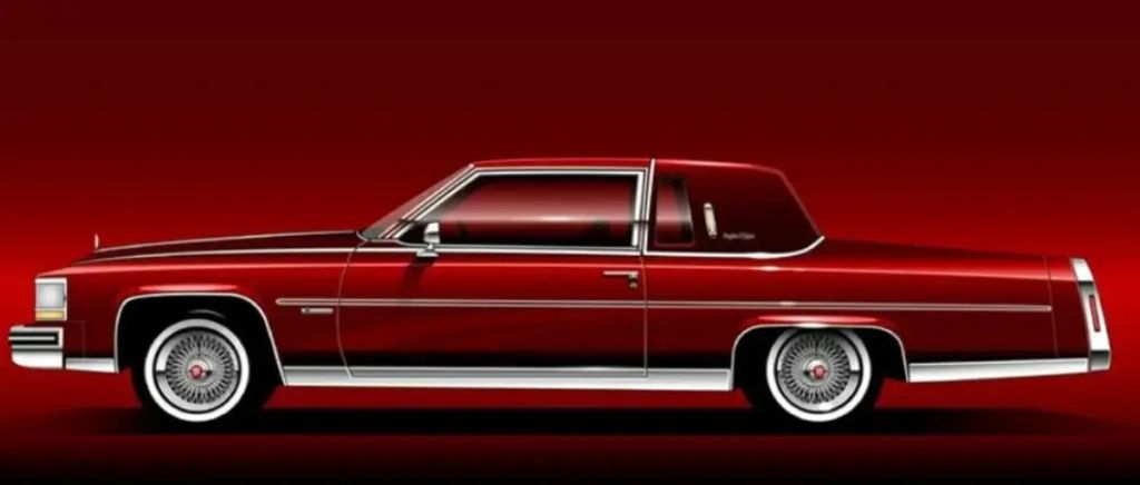 Red 1981 Cadillac deVille