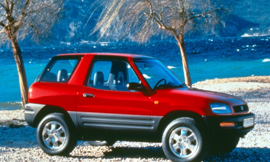 red 1996 RAV4