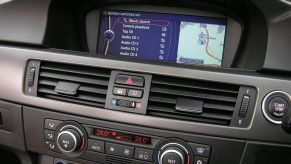 The center vent temperature control on a 2009 BMW M3
