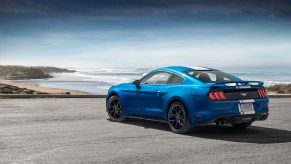 A Ford Mustang EcoBoost is an example of an S550 Mustang with more power and efficiency than the old S197 cars.