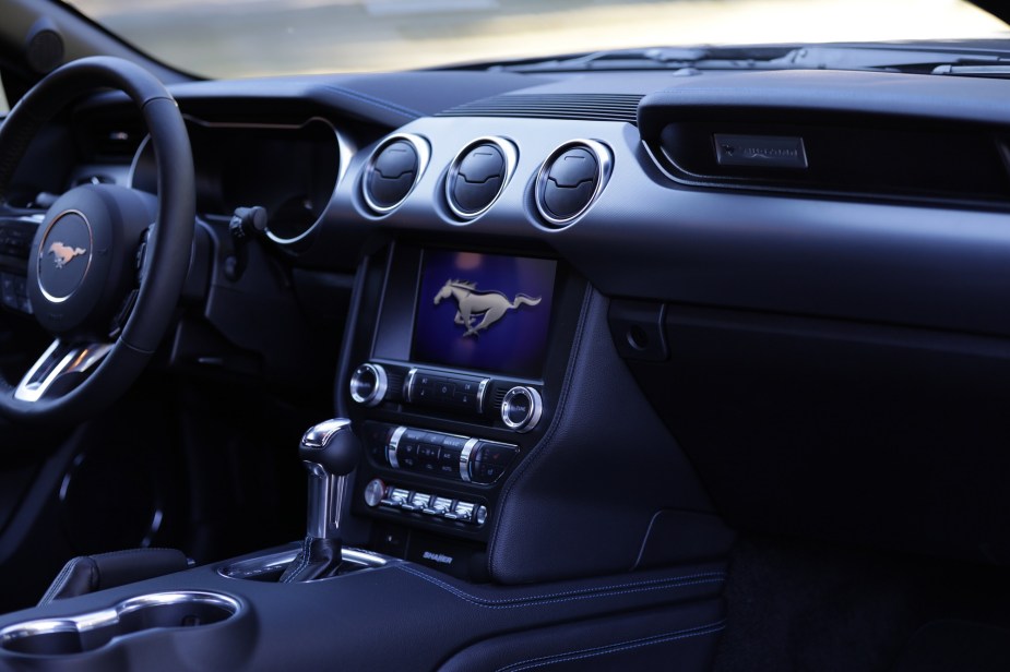 The S550 Mustang's interior is more refined than the old S197.