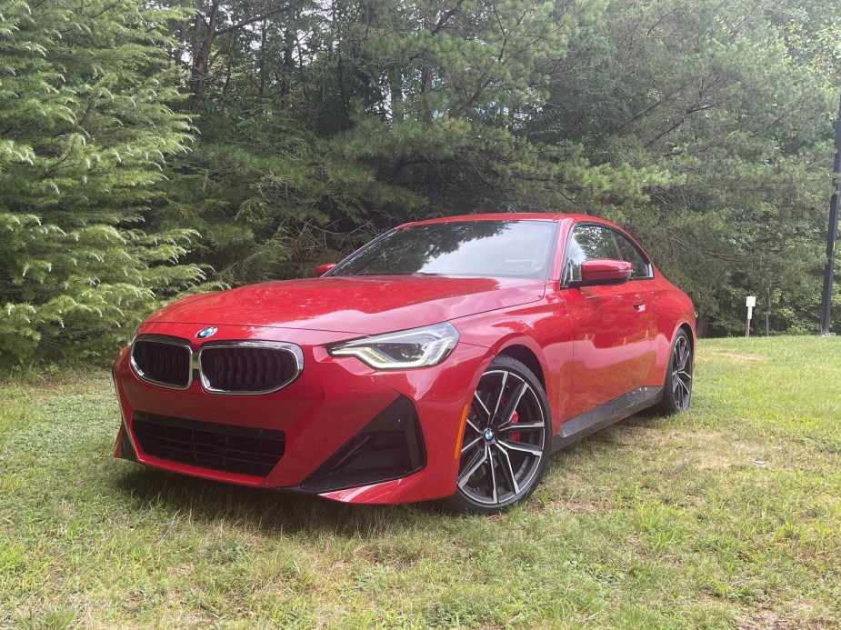 This red 2022 BMW 230i is an example of a typical BMW luxury model. 