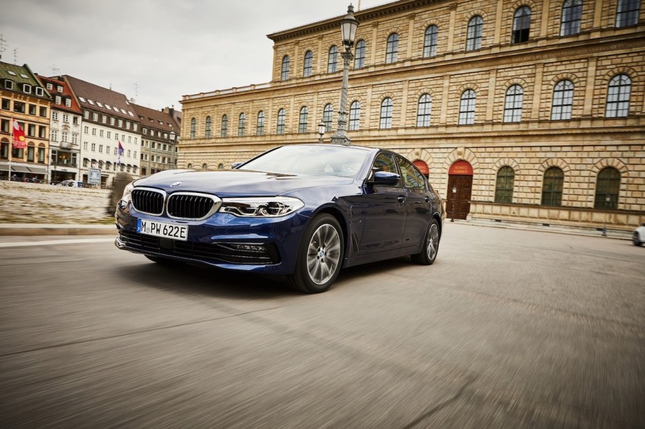 A front shot of the 2022 BMW 530e