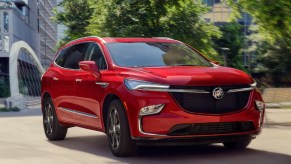 A red 2022 Buick Enclave. Why aren't people buying this SUV?