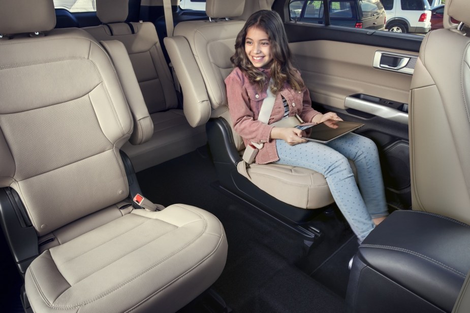 2022 Ford Explorer captain's chairs are a reason the XLT trim is the most popular.