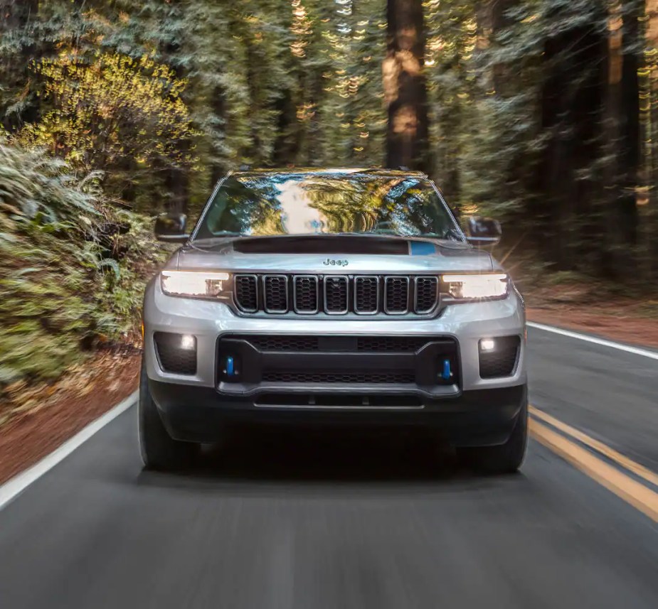 2022 Jeep Grand Cherokee 4xe on the road 