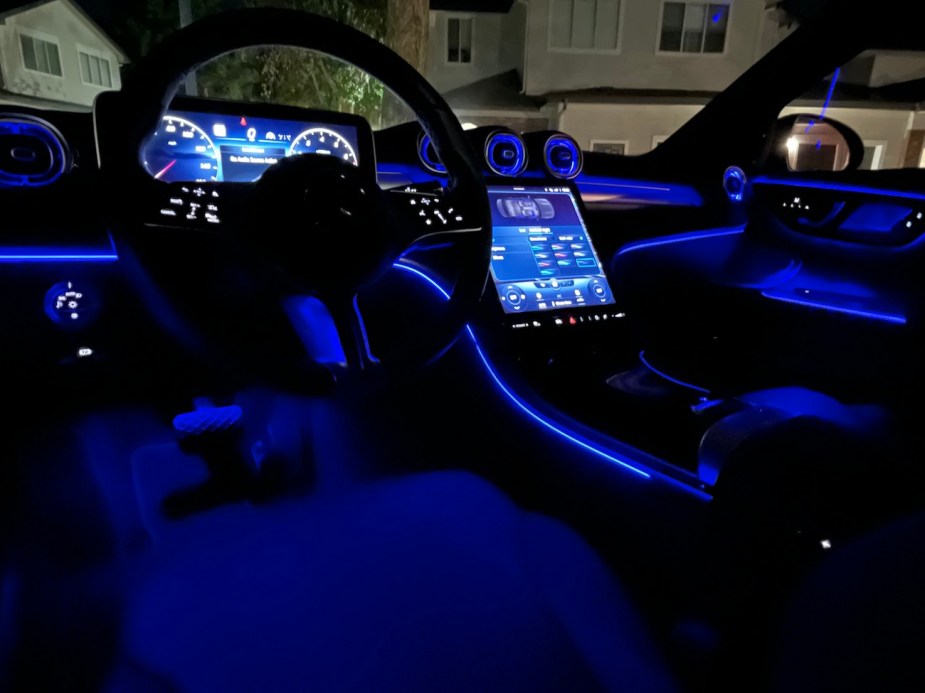 The LED interior lighting is really cool.
