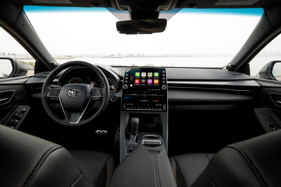The Toyota Avalon has a handsome if underwhelming interior.