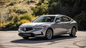 The 2023 Acura Integra parked at an angle