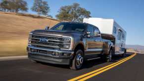2023 Ford F-Series Super Duty towing a trailer