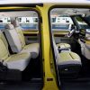2023 Volkswagen ID. Buzz European model interior cabin seating materials and dashboard layout