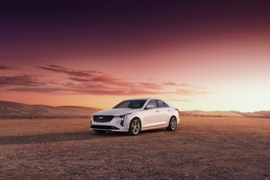 A front view of the 2023 Cadillac CT4.