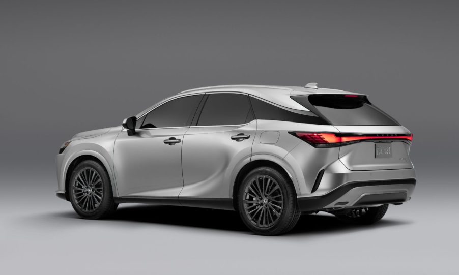 the 2023 Lexus RX in a photo studio