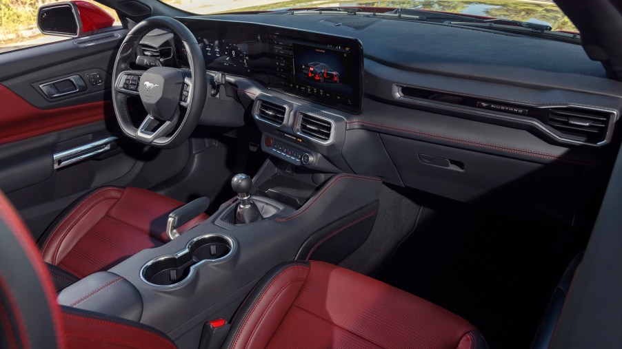 The 2024 Ford Mustang transmission options include a Getrag manual transmission, likely the MT82.