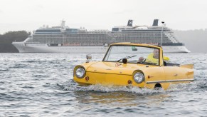 The Amphicar, like the Peel P50, is a weird car with a lot of charm.
