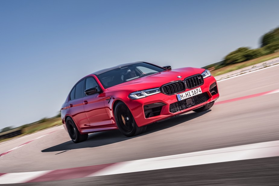 The BMW M5 Competition is one of the fastest sports sedans with AWD. 