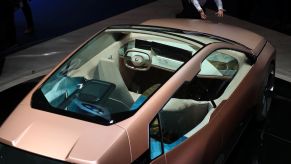 The sunroof of the BMW Vision i Next seen at the 68th IAA Frankfurt Automobile Show in Germany