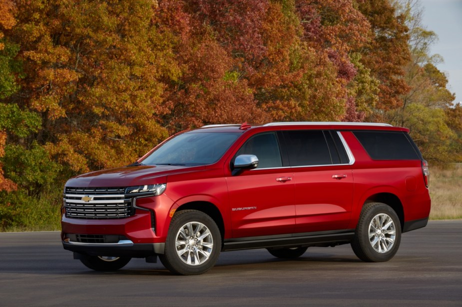 The best large SUVs are the 2022 Chevrolet Suburban
