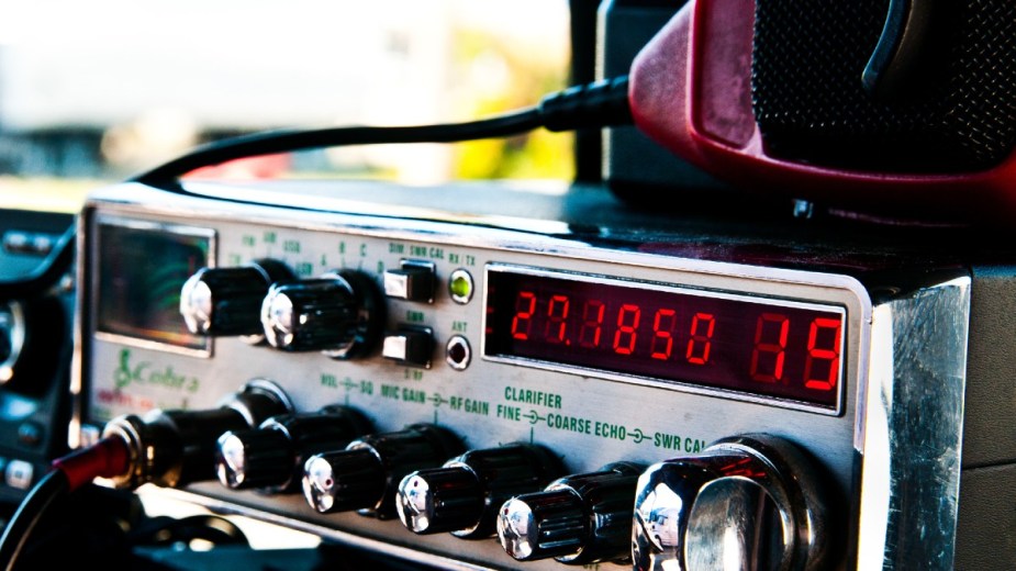 An old-style CB Radio used by semi-truck drivers