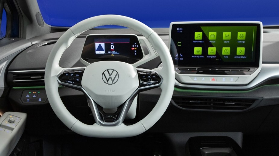 Dashboard View 2021 VW ID.4, the newest version receives a larger screen