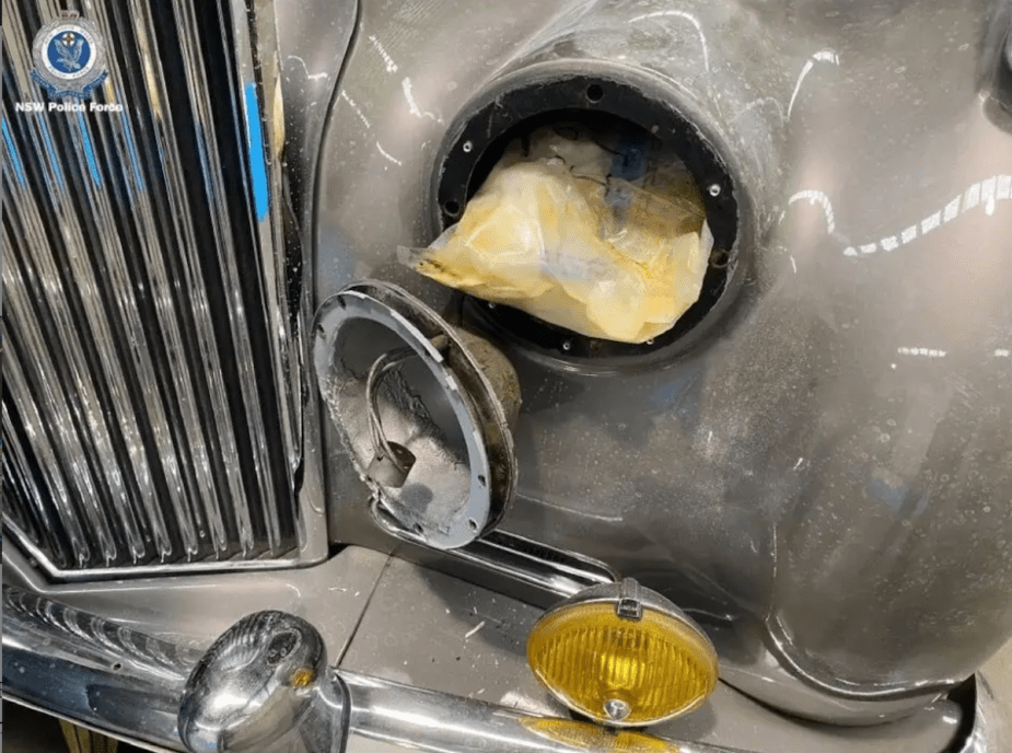 Secret compartment behind the headlight