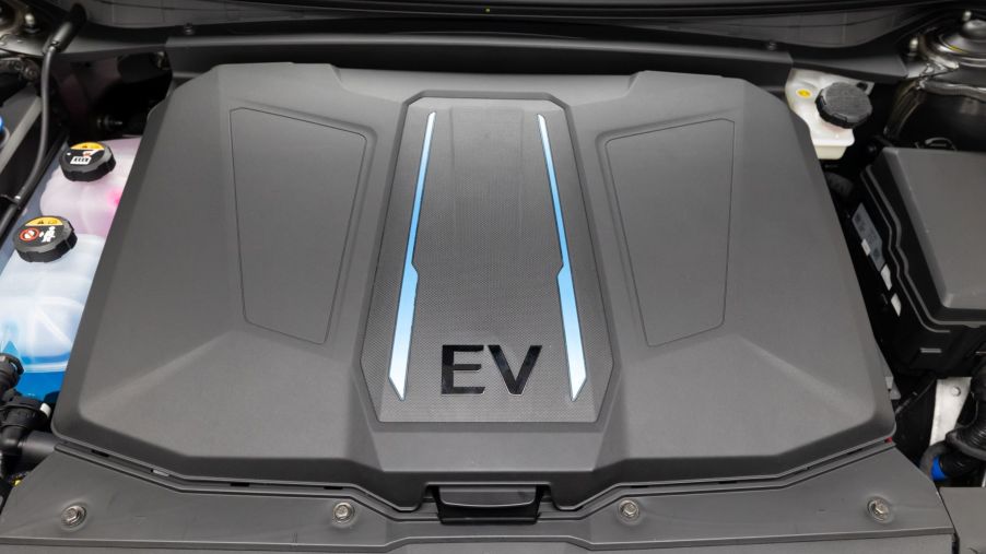 A Hyundai Ioniq 5 EV battery as part of the company's Electric-Global Modular Platform (E-GMP)