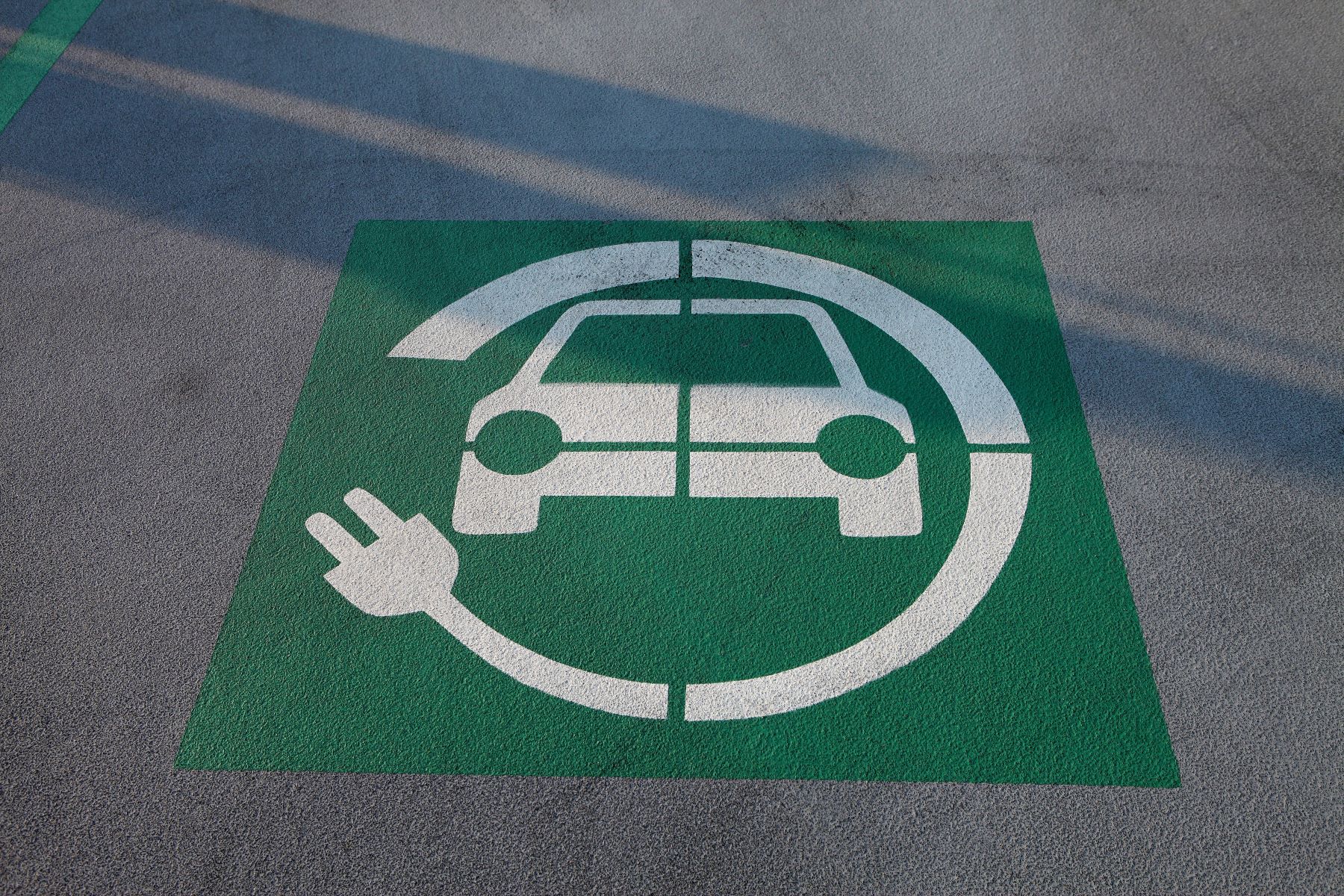 EV charging station signage in the southern state of Atlanta, Georgia