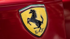 Ferrari logo, maker of the new Ferrari SUV.