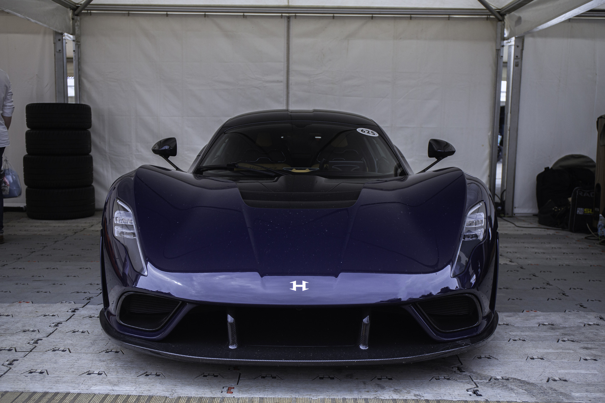 Front view of the Hennessy Venom F5