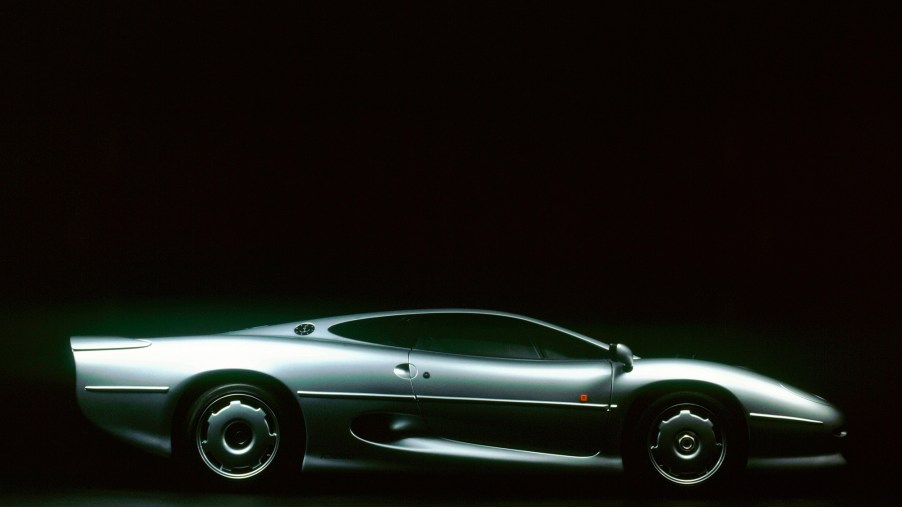 The Jaguar XJ220, like the McLaren F1, is one of the most formidable cars of the decade.