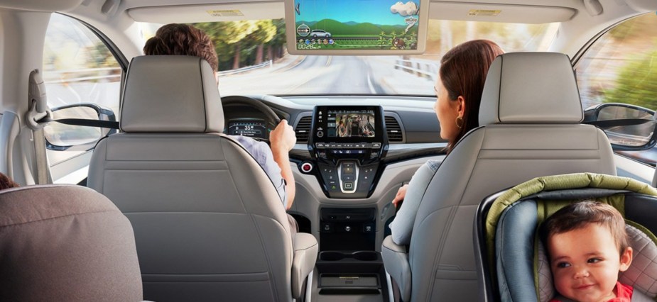 A rear seat entertainment system is standard inside the 2023 Honda Odyssey Touring trim, which is why it's the most popular choice among buyers.