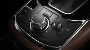 A parking brake in a Mazda CX-9.