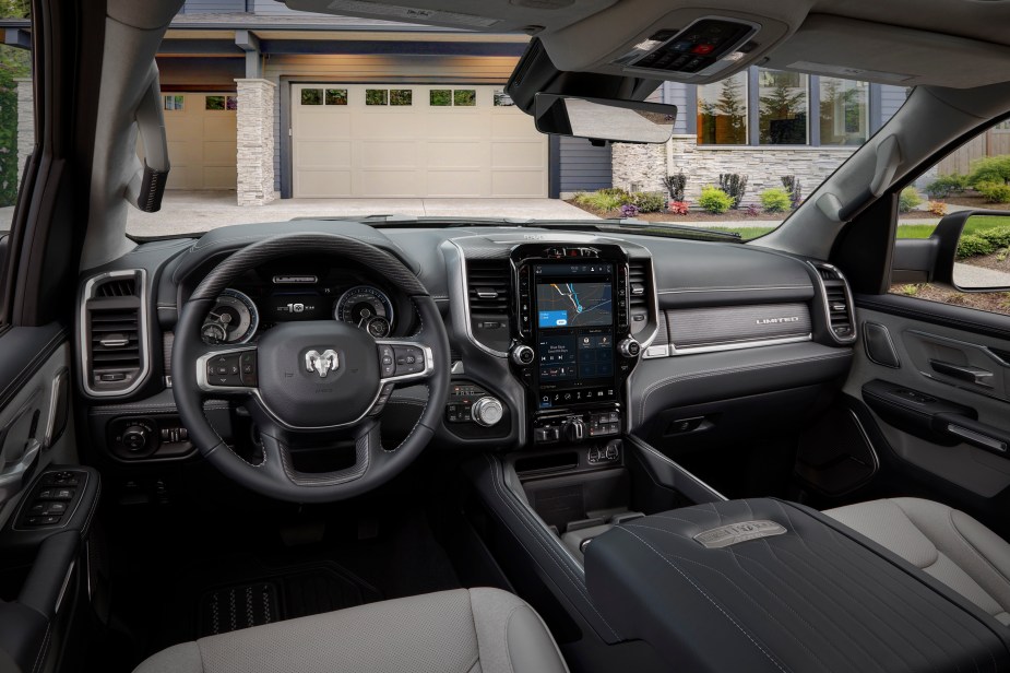 The interior of the 10th Anniversary RAm 1500 Limited