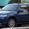 A Saab 9-7X shows off its unique styling as an SUV, underneath it's really just a TrailBlazer.