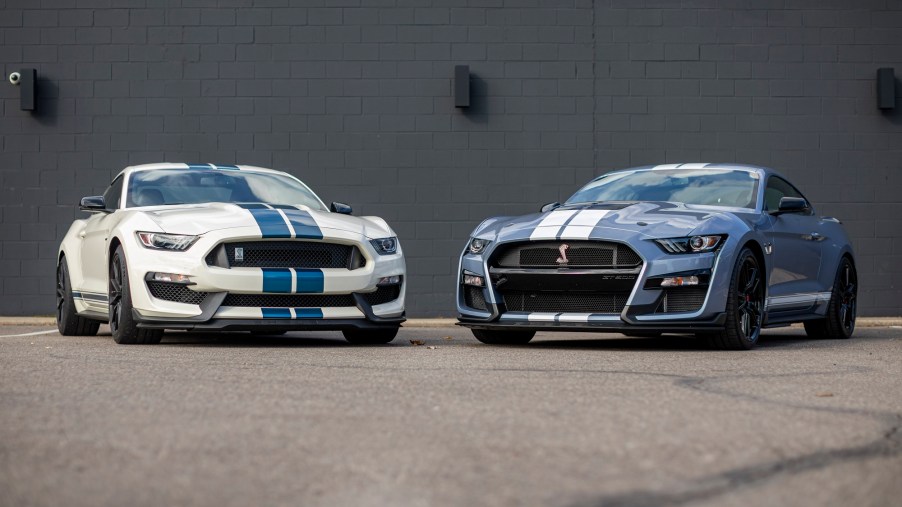The GT500 and GT350 are two of the most powerful Mustangs ever.